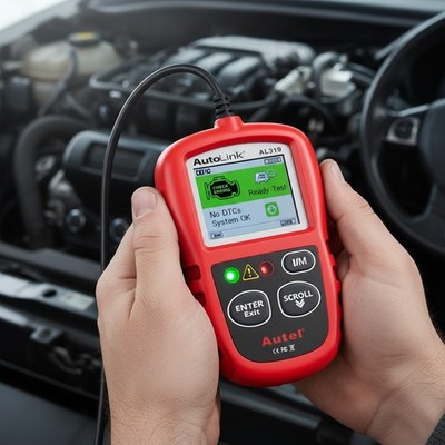 AL319 Professional OBDII Code Reader - Live Data & Engine Fault Diagnostic Tool