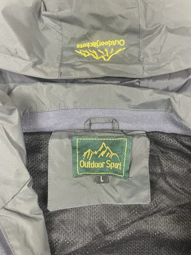 Chaqueta cortavientos gris WEI-TEX impermeable deportes al aire libre talla grande - Imagen 2 de 15