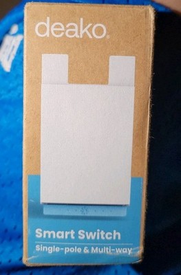 Deako Smart Light Switch Single-Pole & Multi-Way White,Led/Cfl 240W