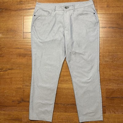 Public Rec Pants Mens 34x26 Gray Performance Hybrid City Career Golf Modern