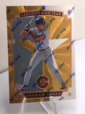 Andruw Jones 1997 Pinnacle Certified Gold Team #14 (W/Peel) HOF26 Braves 275/475