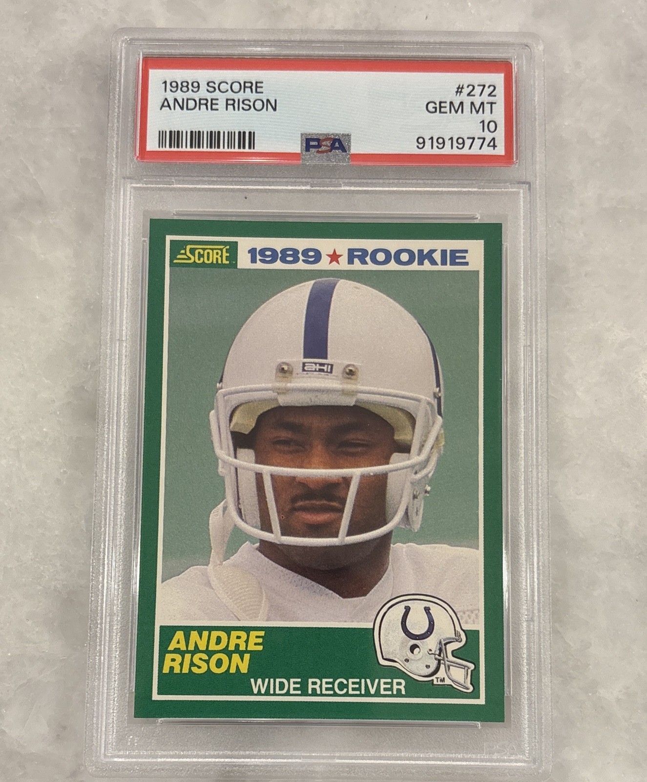 1989 Score - 1989 Rookie Andre Rison #272 (RC)