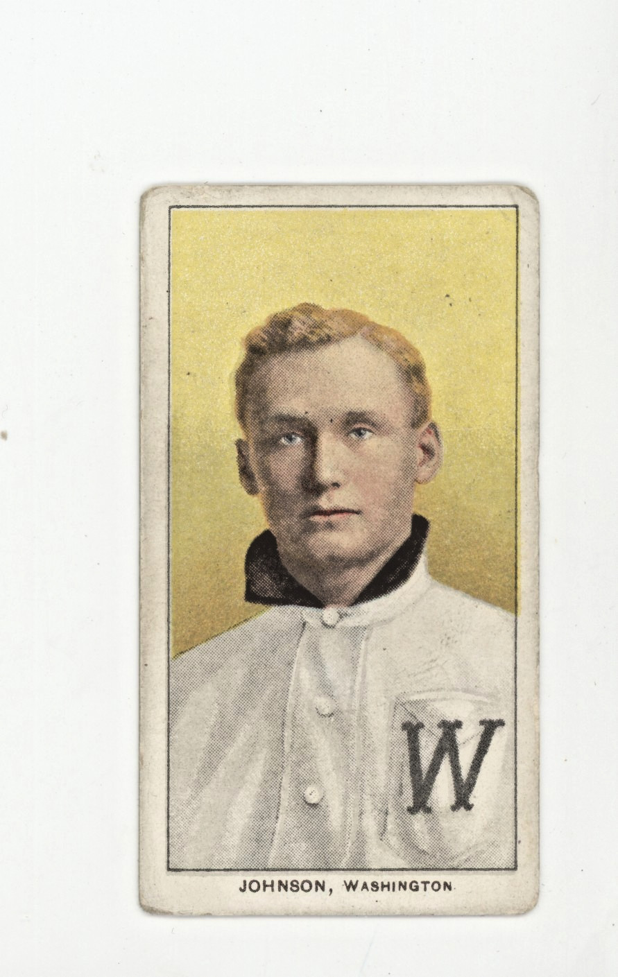1909 T206 Tobacco Baseball Walter Johnson Portrait Piedmont NO Creases!