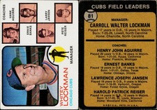 1973 Topps Baseball Card #81 Whitey Lockman