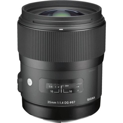 Sigma 340954 Objektiv Schwarz (Canon EF-Mount) Festbrennweite Weitwinkel