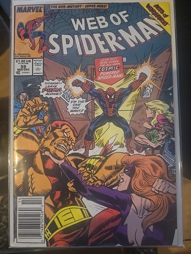 WEB OF SPIDER-MAN #59 NM MARVEL COMICS COPPER AGE NEWSSTAND 1989 - Picture 1 of 4