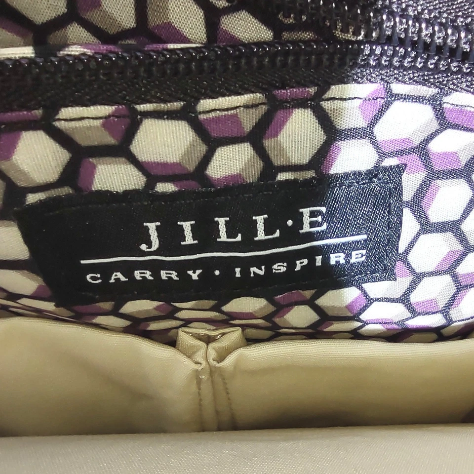 Bolsa de transporte para laptop JILL E Designs Adrienne Berry couro náilon - Imagem 4 de 4