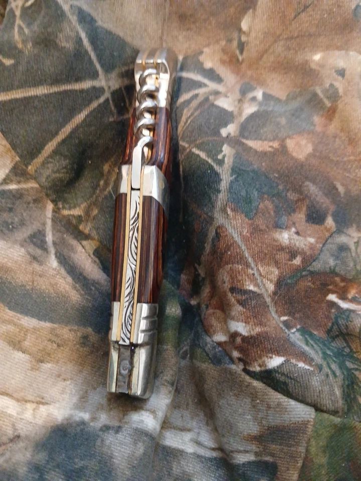 Navaja de Bolsillo/Pakistán Vintage Fighter Plus ESTILO LAGUIOLE Foto 3 de 4