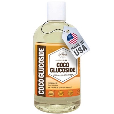 33rd Parallel | COCO GLUCOSIDE Surfactant (8 oz) | Natural Plant Derived | Fo...