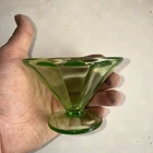 Federal Glass Uranium Sherbet Dish
