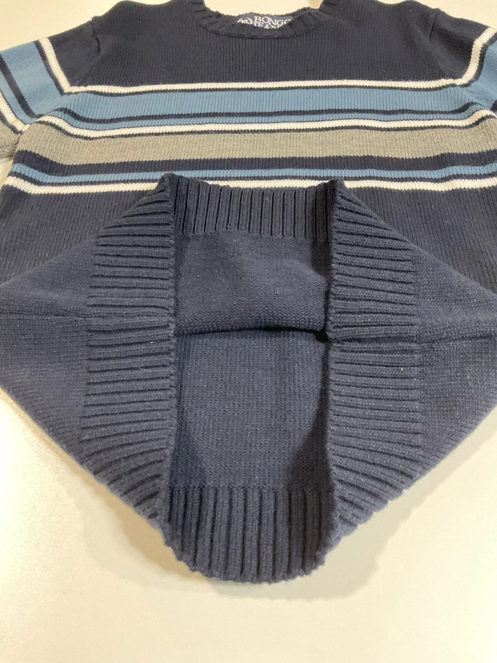 Suéter Vintage Bongo Jeans Rayas Talla M/L Patinador Grunge Y2K Foto 4 de 4