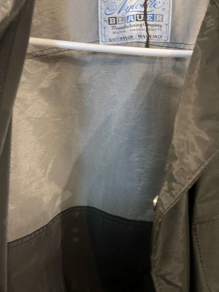 vNTG Blauer Mens Black Tactical Jacket Sz 4XL Hooded & Zippered Pockets Nylon - Image 4 of 4