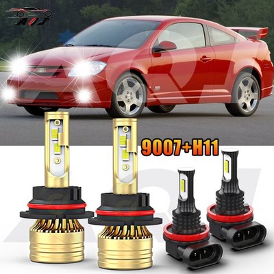 For Chevrolet Cobalt 2005-2010 Combo 9007+H11 LED Headlight Fog Light Bulbs Kit