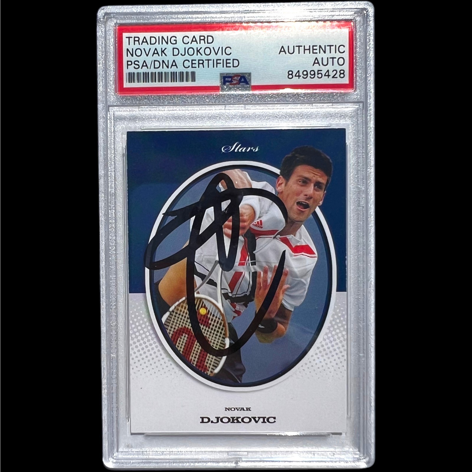 2008 ACE Authentic Novak Djokovic Signed STARS Card #S3 Psa Dna Auto