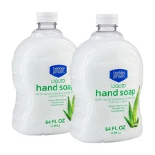 Berkley Jensen Hand Soap Refills, Liquid Soothing Aloe Vera Moisturizing... 