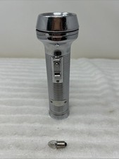 Linterna vintage Ray-O-Vac Sportsman grado premium SS 7,5" 2 celdas D bombilla LED