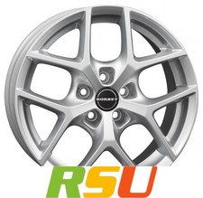 Borbet Y crystal silver 7x16" ET45 LK5 108 ML 72.5 Alufelgen 16 Zoll