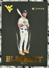 Chase Swain 2025 Onit Athlete West Virginia Baseball Blackout Edition BL-2 WVU