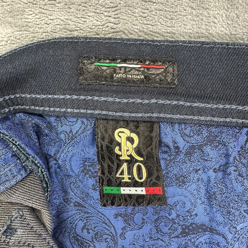 Stefano Ricci Jeans Men’s 40 Blue Dark Wash Cotton Blend - Image 4 of 4