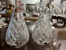 Pair Waterford Crystal candle