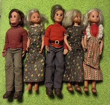 Vintage 1973 Mattel Sunshine Family Dolls Includes 5 Dolls Used