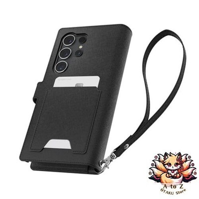 NEU Spigen Galaxy S24 Ultra Hülle Wallet S Plus (ACS07308) Schwarz PU Leder 7