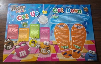 M&M's Minis Get Up To Get Down Print Ad 2004 16x11
