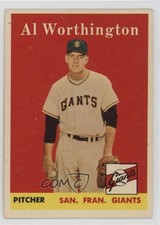 1958 Topps Al Worthington #427 12p5
