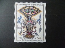 TIMBRE FRANCE 1966 OEUVRE D'ART N° 1493 NEUF **