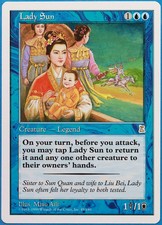 Lady Sun Portal Three Kingdoms MINT Blue Rare MAGIC CARD (ID# 511671) ABUGames