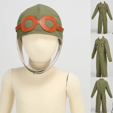 Unisex Niños Mono Fiesta Luchador Piloto Puños Elásticos Disfraz Escenario Body
