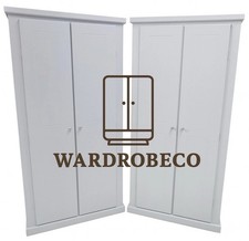 HANDMADE AYLESBURY  FULL HANGING WARDROBE IN WHITE (NOT FLATPACKED)