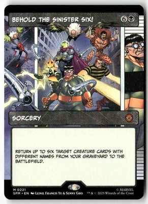 Behold the Sinister Six! (Borderless) 221 MTG Mythic NM