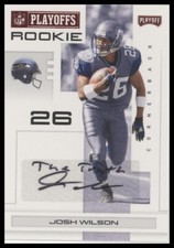 2007 Playoff NFL Playoffs #169 Josh Wilson Signatures Red 86/100