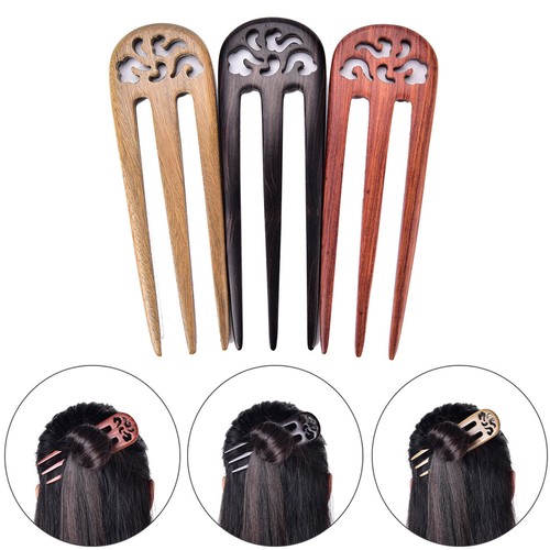 5-70-034-Carved-Ebony-Wooden-Sandalwood-Hair-Pin-Stick-Original-Retro-Women-Lady-FT