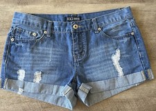 Forever 21 Premium Denim Mid-Rise Cuffed Jean Shorts Size 28