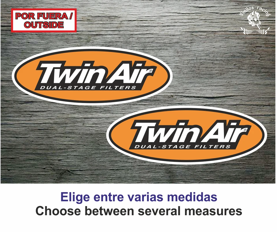 Sticker Vinilo Decal Vinyl Aufkleber Autocollant Twin Air Dual Stage Filters