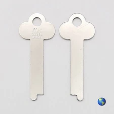 1222AL (1222E) Flat Steel Key Blanks for Miscellaneous Applications (2 Keys)