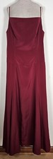 Jordan Bride Magazine Size 18 Satin X- Long Evening Prom Dress Maroon
