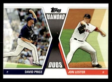 2011 Topps #DD-21 David Price / Jon Lester Diamond Duos (Series 2) card