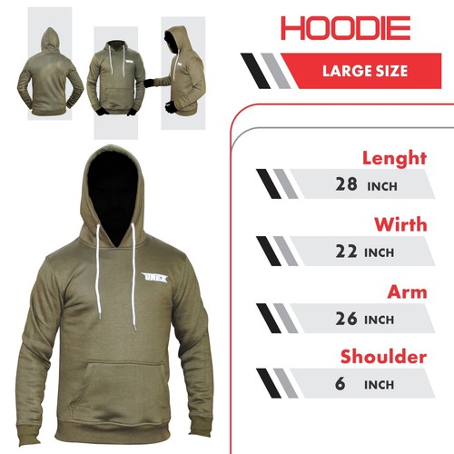 Hoodie Pullover Tops Shirts Slim Fit Hooded Tops Shirts Slim Fit - Picture 2 of 10
