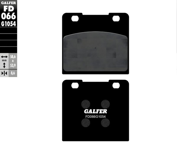 BremsbeläGe Galfer FD066G1054 Semi-Metall Hinten 8,6Mm FüR Suzuki GSX-R-image