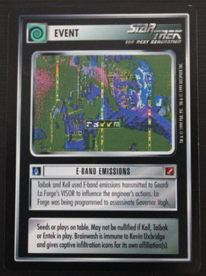 Star Trek CCG - Blaze of Glory - E-Band Emissions 