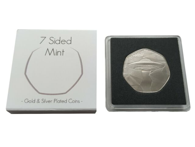 Pure Titanium UFO/Spaceship/Alien Commemorative Coin Solid Bullion Metal ( Ti )