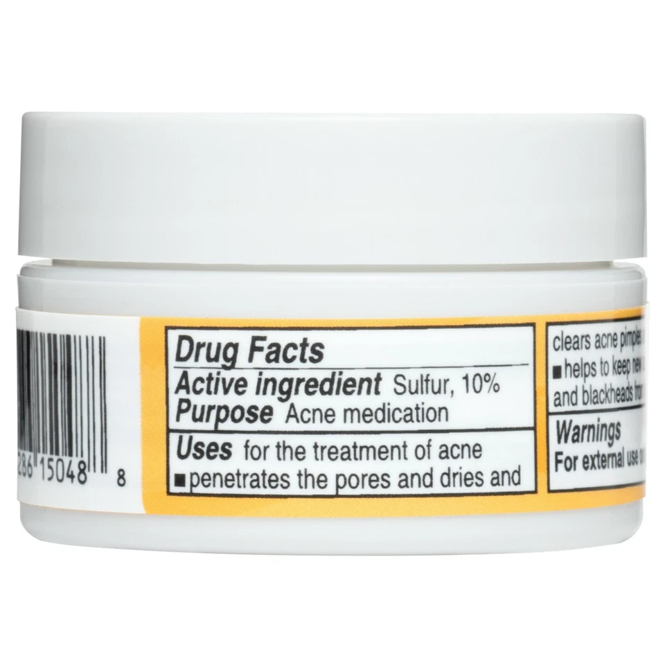 De La Cruz 10% Sulfur Ointment for Acne, USA 0.21 OZ, Trial Size     Exp 12/2027 - Image 2 of 4