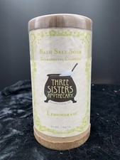 Three Sisters Apothecary Lemongrass Bath Salt Soak 20 oz New Sealed