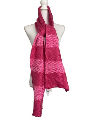 Inc Macys Womens Sweater Scarf Muffler Hot Pink Chenille Soft One
