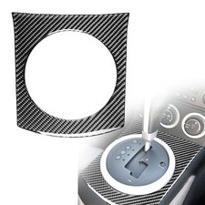 Cubierta de panel de cambio de marchas de auto de fibra de carbono real para Nissan 350Z 2003-2009