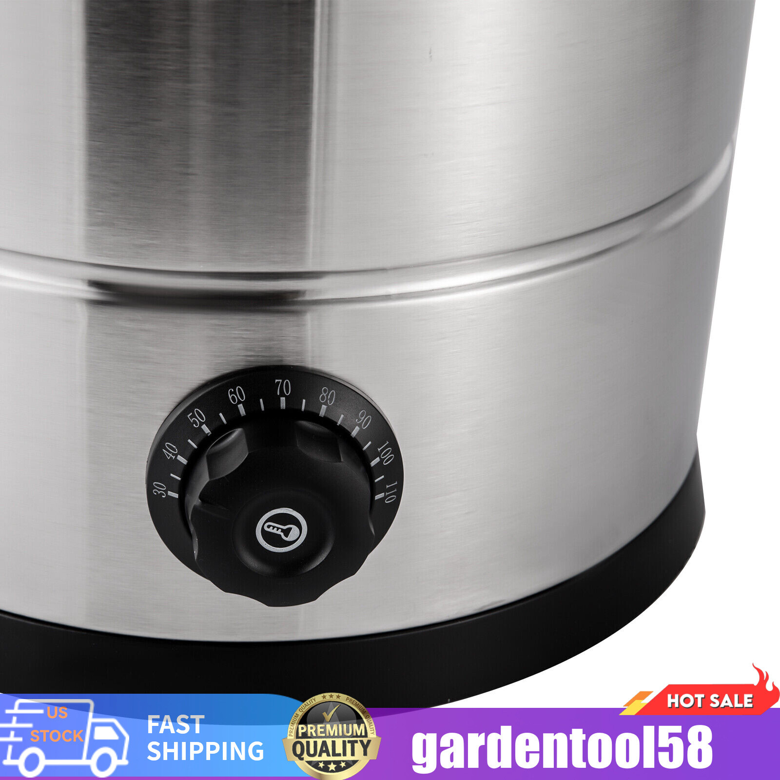15L Commercial Coffee Urn Stainless Steel Coffee Dispenser Coffee Maker Machine