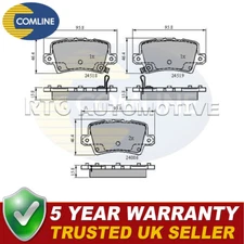 Comline Rear Brake Pads Set Fits Honda Civic 2001- CR-V 2012- + Other Models